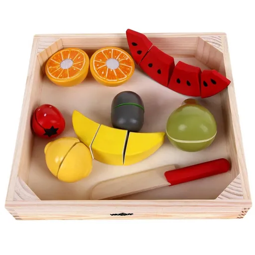 Woody Krájení na prkénku ovoce s melounem