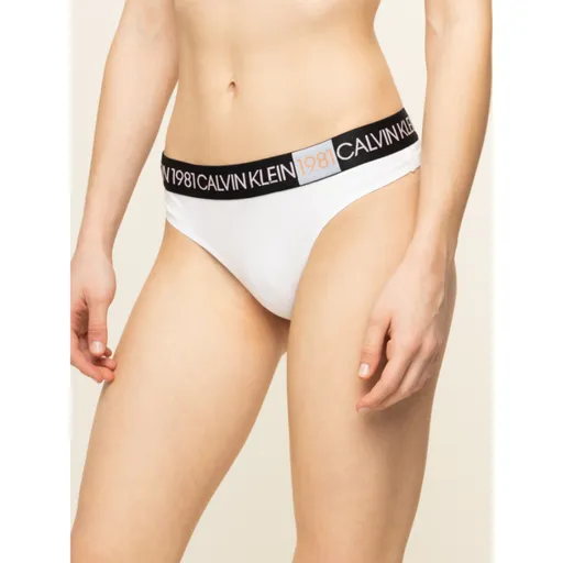 Calvin Klein dámská bílá tanga 000QF5448E L