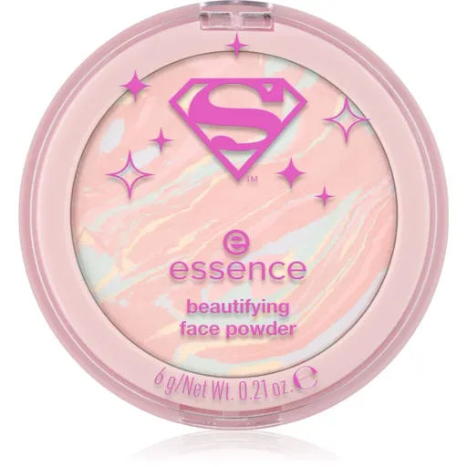 essence Superman kompaktní pudr pro rozjasnění pleti 6 g