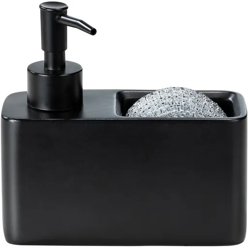 Wenko Dávkovač saponátu s místem na houbičku Resa, černá