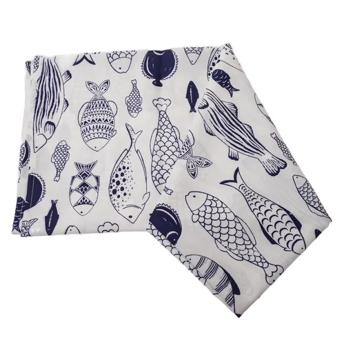 Ubrus voděodolný Ryby, 140 x 140 cm