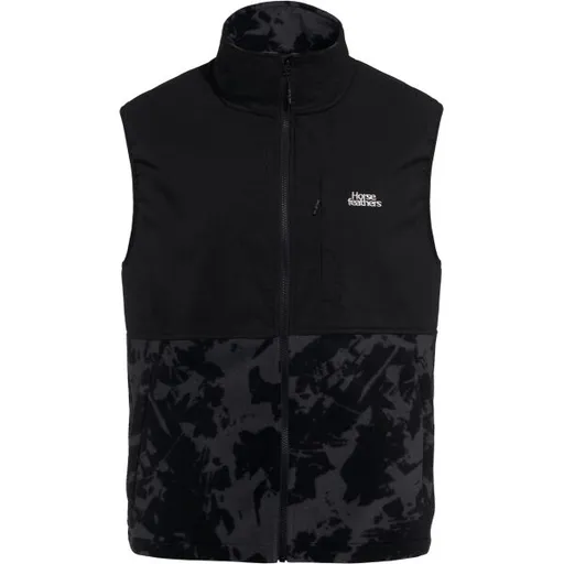 Horsefeathers DUVAL FLEECE VEST Pánská fleecová vesta, černá, velikost