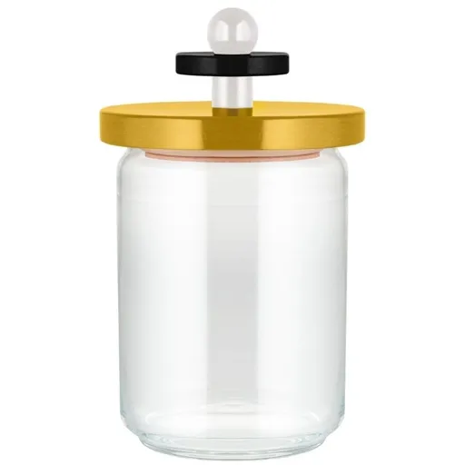 Skleněná dóza 100 COLLECTION Alessi 1,0 l žlutá