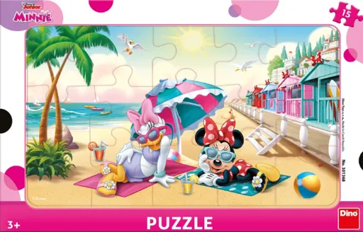 Puzzle Minnie: oslava 15 dílků deskové