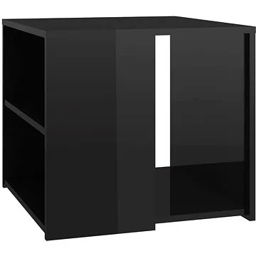 SHUMEE černý s vysokým leskem 50 × 50 × 45 cm, dřevotříska (806389)