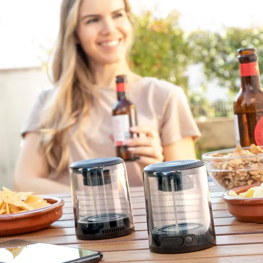 InnovaGoods Dobíjecí bezdrátové reproduktory Waveker, 2 ks