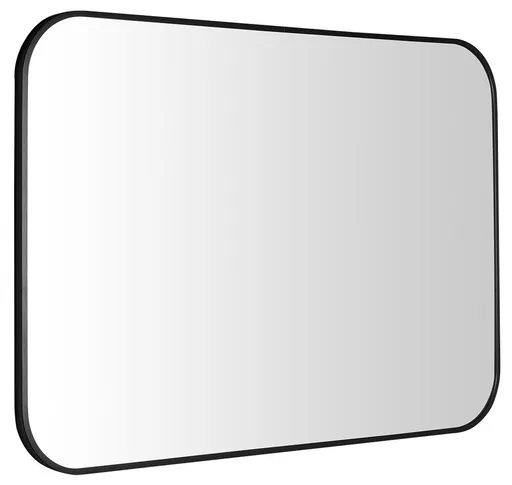 SAPHO AROWANA zrcadlo v rámu 100x70cm, černá mat AWB1070
