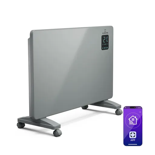 Klarstein Bansin Smart 1500 konvektorový ohřívač, 1500 W, Aplikace, 5-50 °C, LED displej, Dotykový displej