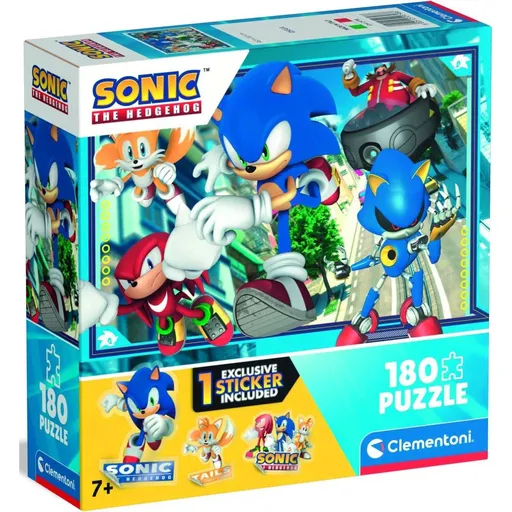 Clementoni puzzle 180 box Sonic 3