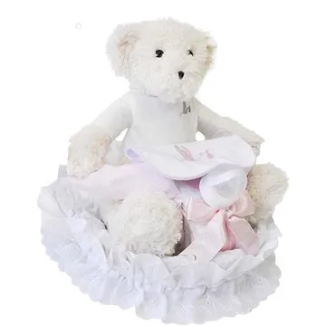 Plenkový dort Medvídek Motorkář - růžový (282-190)