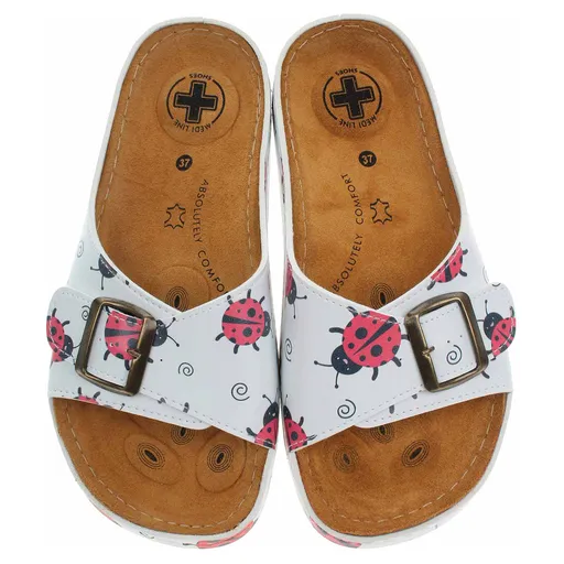 Dámské pantofle Medi Line S182.010 bílá 37