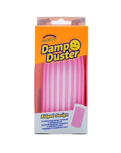 Scrub Daddy Houbička na utírání prachu Damp Duster 1 ks růžová
