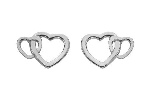 Hot Diamonds Stříbrné srdíčkové náušnice Silver Whisper SWE006