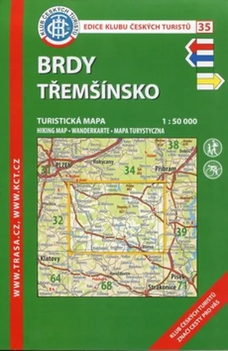 KČT 35 Brdy, Třemšinsko 1:50 000/turistická mapa