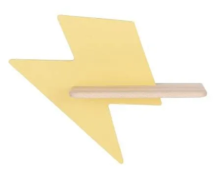 5W LED nástěnná lampa pro děti žluté blesky Lightning