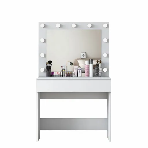 Kosmetický stůl Aria White