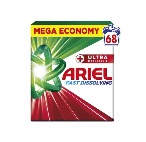 Ariel Ultra Oxi Effect prací prášek 3,7 kg 68 praní
