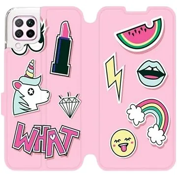 Flipové pouzdro na mobil Huawei P40 Lite - M129S Růžové WHAT (5903516138098)