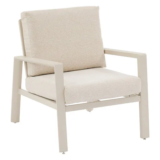 DEOKORK Hliníkové křeslo MANISSA (ivory)