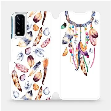 Flipové pouzdro na mobil Vivo Y11S - M003S Lapač a barevná pírka (5903516594092)