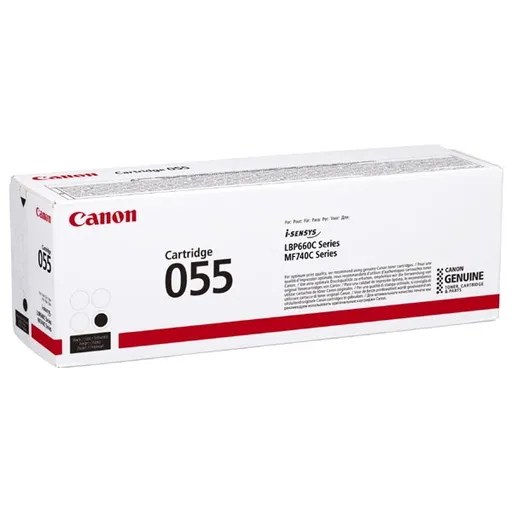 CANON 055 BK - originální toner, černý, 2300 stran