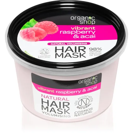 Organic Shop Vibrant Raspberry & Acai vyživující maska na vlasy 250 ml