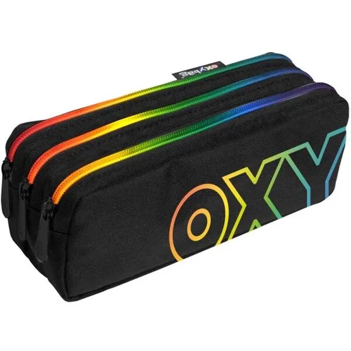 Oxybag ETURE 3ZIPY OMBRE Pouzdro pro školáky, černá, velikost