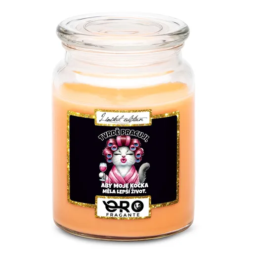 Svíčka Lepší život – kočka (Vůně svíčky: Tropické ovoce)