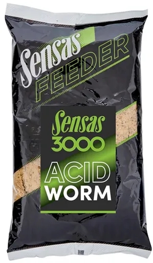 Sensas Krmítková směs 3000 Feeder 1kg - Acid Worm,Sensas Krmítková směs 3000 Feeder 1kg - Acid Worm