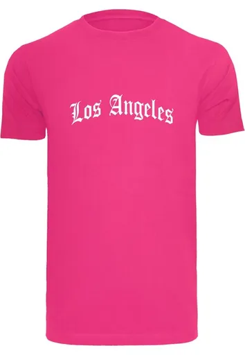 Mr. Tee Los Angeles Wording Tee hibiskus pink - XS