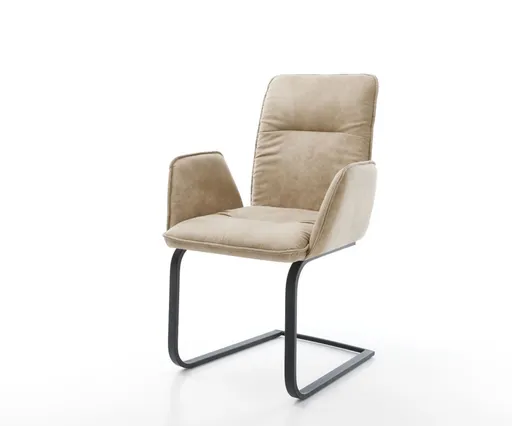 Jídelní židle Vinja-Flex béžová vintage konzolová podnož plochá