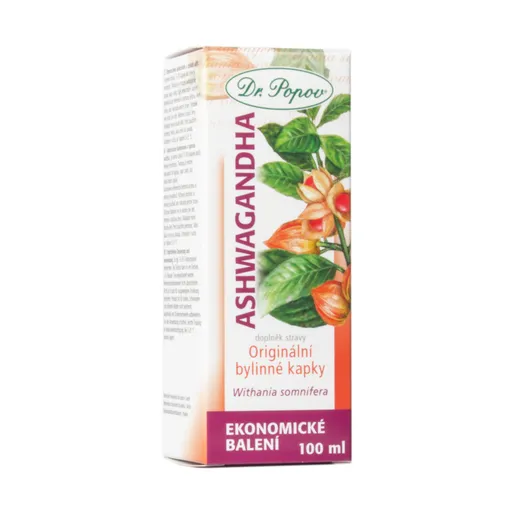 Dr. Popov Ashwagandha bylinné kapky 100 ml