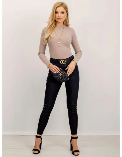 Dámská halenka Bianca RUE PARIS tmavě béžová