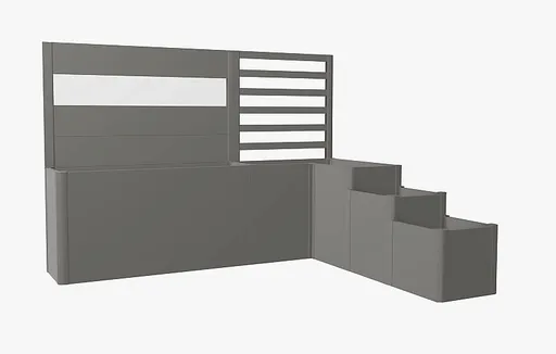 Biohort Květinový truhlík systém DaVinci verze 2 (šedá křemen metalíza)