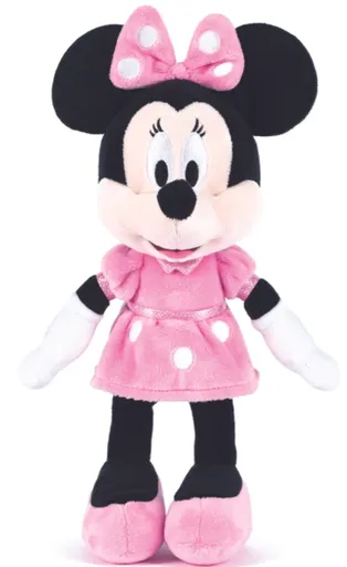 Plyšák Minnie růžové šaty 30 cm