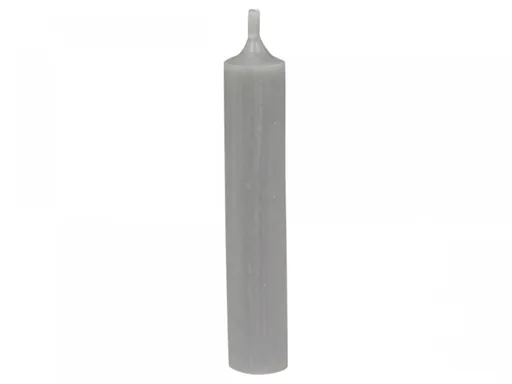 Šedá úzká krátká svíčka Short dinner grey - Ø 2 *11cm / 4.5h 70085425 (70854-25)