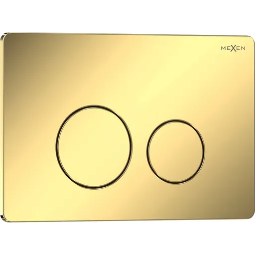 MEXEN Tex 06 splachovací tlačítko, zlatá szampański lesklá 6106-08