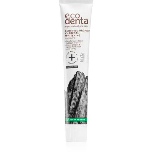 Ecodenta Certified Organic Charcoal whitening bělicí zubní pasta s aktivním uhlím 75 ml