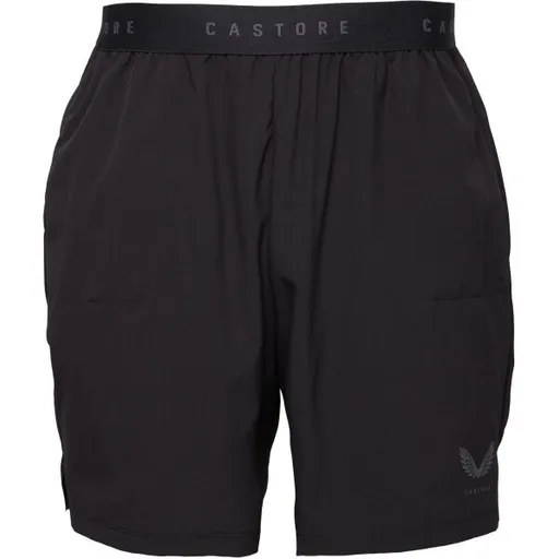 CASTORE 7 BRANDED ELASTIC SHORTS Pánské sportovní kraťasy, černá, velikost XXL