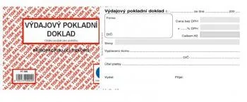 Tiskopis Výdajový pokl. doklad A6 samopropis 50 listů BALOUŠEK