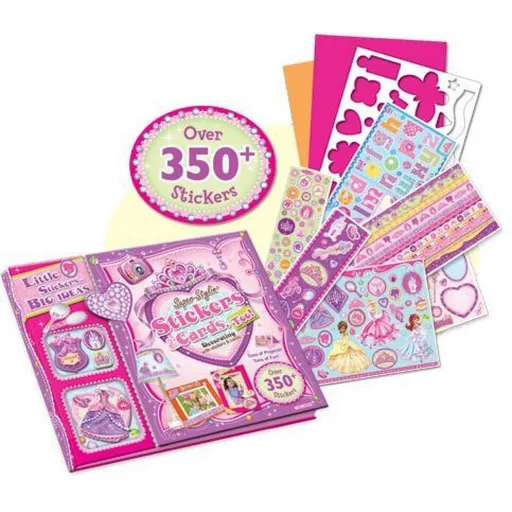 Alltoys Sada karty a nálepky princezny