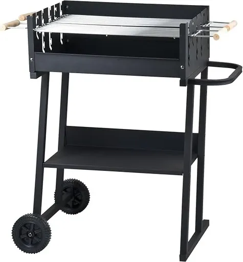 GardenMeister Zahradní pojízdný gril na dřevěné uhlí Party Trolley BBQ WM044249-10