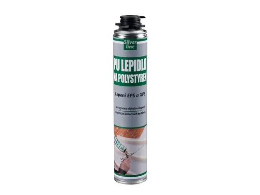 Lepidlo na polystyren DEN BRAVEN SILVER LINE pistolové 750ml - rozbaleno - poškozený vršek