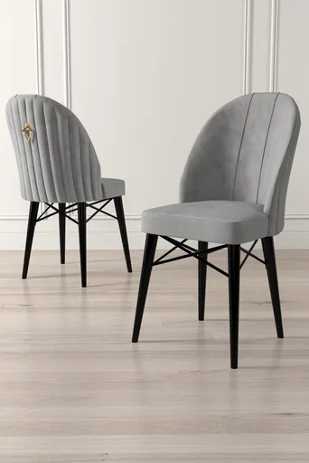 Sada židlí (4 kusy) Ritim - Grey, Black