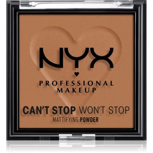 NYX Professional Makeup Can't Stop Won't Stop Mattifying Powder matující pudr odstín 08 Mocha 6 g