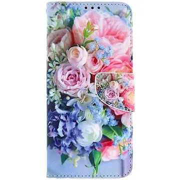 TopQ Samsung A22 knížkové Kytice 2 66258 (Sun-66258)