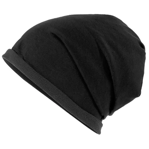 Myrtle Beach (Daiber) Čepice Single Beanie MB7131 - Černá / tmavě šedá