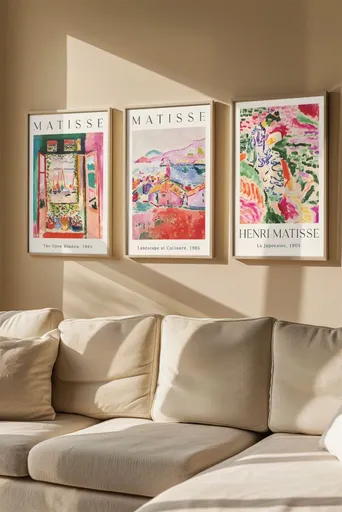 Dekorativní rámovaný obraz (3 kusy) Artvmodel1-Ahsap