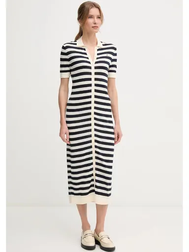 Tommy Hilfiger dámské pruhované šaty WW0WW44529 XS
