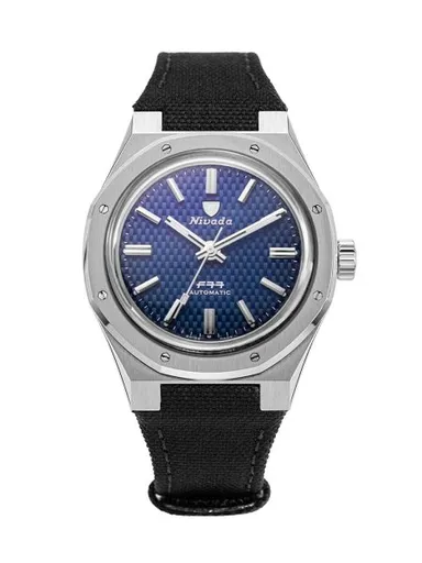 Nivada Grenchen F77 Blue 68001A77 - Canvas Velcro Strap